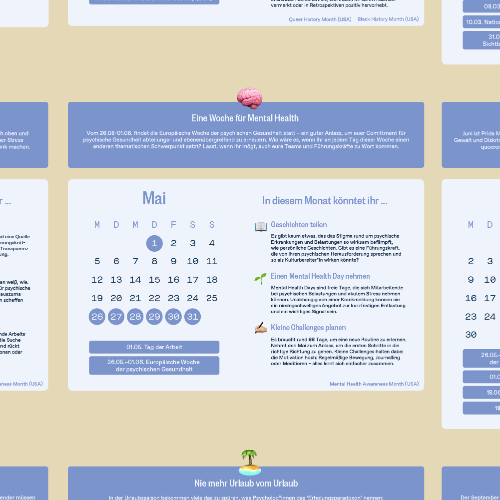 Mental Health Jahreskalender 2025 | PDF
