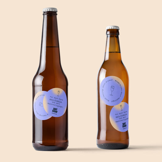 ‚Ne danke, ich trink nix‘-Sticker Set